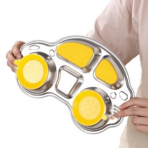 Contenitore per Alimenti in Acciaio Inox 304 Personalizzabile con Logo, Ecologico, Ermetico, Stile Bento, <span class=keywords><strong>Piatti</strong></span> per <span class=keywords><strong>Bambini</strong></span> - Product Image 1