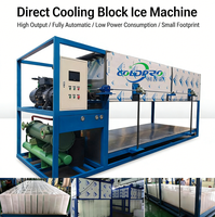 Máquina de hielo en bloques de 15 toneladas, diseño modular, fácil de instalar y mantener, adecuada para la pesca en áreas remotas.
