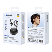 Écouteurs sans fil TWS Miccell pour le gaming 6.0, écouteurs sportifs à crochet d'oreille avec indicateur LED, étanches IPX4 et commandes tactiles