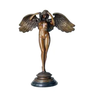 ブロンズ彫刻カスタマイズ等身大抽象天使女性セクシー飾り工芸品