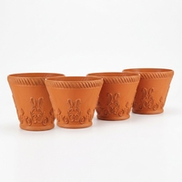 Pot de fleurs en plastique durable de style shabby chic européen, design classique, trou de drainage, capacité de 10,2 L, décoration de jardin domestique, PP