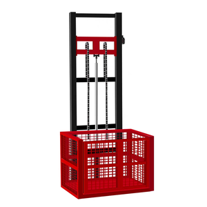 Hidrolik elektrik rel panduan jenis <span class=keywords><strong>Platform</strong></span> pengangkat 1000 KG kargo lift - Product Image 1