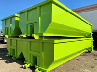 Conteneur à déchets robuste en acier Q235 écologique Autbound, 1200 kg, surface peinte par pulvérisation, équipement de traitement des déchets, garantie 1 an