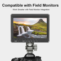 Support de moniteur de caméra en alliage d'aluminium Medarig avec griffe porte-accessoire, vis 1/4, rotation 360°, inclinaison 180° pour moniteurs de terrain 5-7 pouces Atomos Ninja V