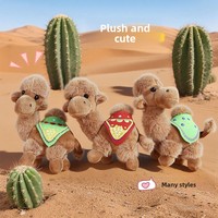 Porte-clés pendentif pour sac à dos, adorable chameau de Dunhuang en peluche super douce, rembourré de coton PP, accessoire souvenir d'attraction touristique