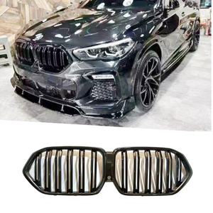 Parrilla Delantera Negra de Doble Línea para BMW X6 G06 2020 2021 2022, Pieza de Repuesto, Material ABS - Product Image 1