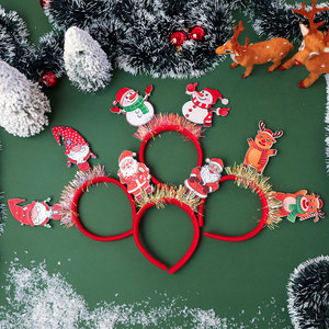 Nueva diadema navideña, accesorio para el cabello para fiestas, decoraciones navideñas para adultos y niños, diadema navideña como pequeño regalo - Product Image 2