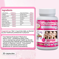 OEM/ODM Capsules de L-Glutathion 1500000mg pour adultes, gélules molles, complément alimentaire de qualité alimentaire pour la beauté et le blanchiment de la peau
