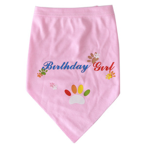 TANPOPO Prix Spécial Anniversaire Pet Tout Coton Doux Respirant Moyen et Grand Bavoirs pour Chien - Product Image 4