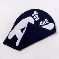 Fabrication LOGO personnalisé hommes femmes Satine ligne unisexe enfant tricoté chapeaux Jacquard réversible Sport hiver acrylique bonnets Image