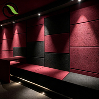 Panneau acoustique en laine de bois insonorisant QIANQIAO, ignifuge B1, à NRC élevé, pour cinéma et salle de musique