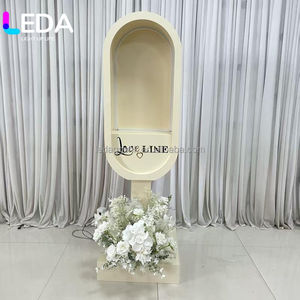 LEDA Custom Telephone Photo Booth Wedding Audio Guestbook <b>Stand</b> Metal Audio Guest <b>Book</b> Telephone Booth - Product Image 5