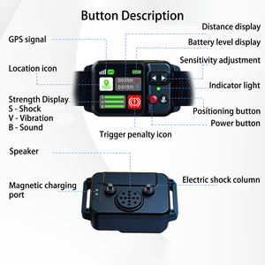이중 기능 전자 개 목걸이 (버저 알람, <span class=keywords><strong>GPS</strong></span>/GSM/<span class=keywords><strong>GPRS</strong></span> 추적, <span class=keywords><strong>IP67</strong></span> 방수 플라스틱 소재) - Product Image 3