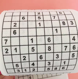 Divertente Rotolo di Carta Igienica Colorata a 3 Veli in Pura Polpa di Legno con Stampa <span class=keywords><strong>Sudoku</strong></span> - Product Image 6