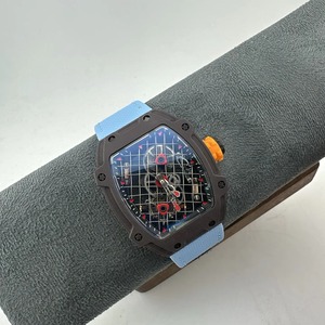 Montre ZF Factory RM Super Cal.RMUL3 automatique mécanique à mouvement squeletté, réserve de marche de 55 heures, fibre de carbone, caoutchouc, luxe - Product Image 4