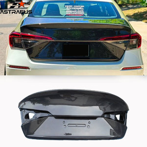 Parti di Ricambio in Fibra di Carbonio per Bagagliaio Posteriore <span class=keywords><strong>Honda</strong></span> Civic 11a Generazione Sedan 2022-2025, Perfettamente Compatibili con il Coperchio del Bagagliaio - Product Image 1