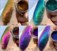 Cuivre brun vert chrome poudre fard à paupières pigment