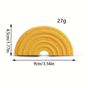 Balle naturelle bébé hochets et anneaux de dentition jouet anneau en gros nouveau design silicone anneau de dentition à distance hailien - Product Image 3