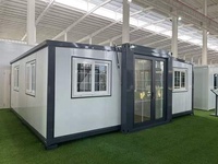 20FT/40FT économiquement pratique deux chambres à coucher et séparation sèche et humide conteneur pliant pour vivre Villa maison