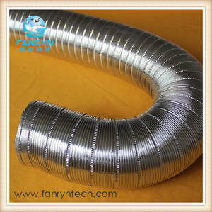 Resistente al fuego de la <span class=keywords><strong>cocina</strong></span> de ventilación silencio retráctil <span class=keywords><strong>extractor</strong></span> de humos de conductos semi-rígido de Aluminio flexible conducto de aire - Product Image 3