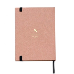 Tùy chỉnh A5 vải lanh Tạp Chí Thiết kế cuốn sách in ấn vàng cạnh Bìa Cứng Máy Tính Xách Tay Vải Bìa biểu hiện tự nhắc nhở Tạp Chí - Product Image 5