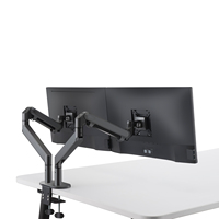 Support de bureau en aluminium pour deux moniteurs réglables, support d'écran double, nouveau design, support d'écran d'ordinateur