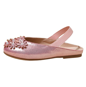 Chaussures de princesse à enfiler pour enfants avec perles, sandales de plage à semelle souple avec bride arrière - Product Image 6