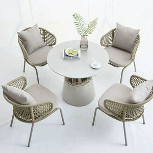 Commercial Grade Adjustable Height Outdoor Leisure Chair <b>Set</b> For <b>Patio</b> Cafe Seating - Product Image 6