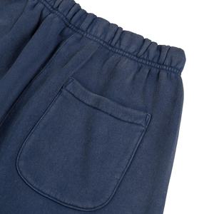 Pantalon de jogging en molleton épais bleu marine pour homme – Confortable, anti-plis, avec poches latérales et cordon de serrage – Personnalisable - Product Image 3