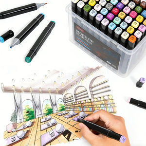 Juego de Marcadores Artísticos de Doble Punta Ikeyword para Estudiantes, Tinta Permanente a Base de Alcohol, No Borrable, para Dibujar y Esbozar - Product Image 6