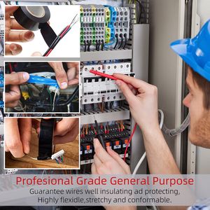 <span class=keywords><strong>Cinta</strong></span> <span class=keywords><strong>Aislante</strong></span> Eléctrica de PVC de Grado Industrial para Uso Doméstico, Diseño de Rollo Grande - Product Image 5