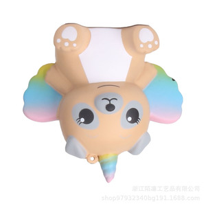 Cute Unicorn Dog With Rainbow Wings Silicone <b>Squishy</b> Toy For Promotional Activities - Product Image 3