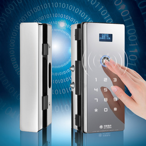 Design moderno di vetro serratura porta codice di impronte digitali Hotel catenaccio di sicurezza senza chiave elettrico Smart serratura per porta in vetro senza cornice - Product Image 1
