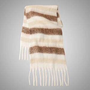 Écharpe en <span class=keywords><strong>laine</strong></span> à <span class=keywords><strong>tricoter</strong></span> de luxe <span class=keywords><strong>pour</strong></span> femmes et hommes, étoles d'hiver, écharpe solide à pampilles <span class=keywords><strong>pour</strong></span> dames, écharpe tissée de grande taille, teinte unie, vente en gros - Product Image 6