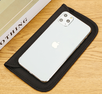 Sacs Faraday légers et élégants pour téléphone et clés de voiture, pochette anti-vol à fermeture éclair bloquant les signaux, protection automobile