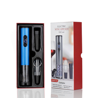 Coffret Cadeau Ouvre-Bouteille Électrique Moderne à Piles avec Coupe-Capsule, Aérateur, Verseur, Bouchon de Vin et Tire-Bouchon