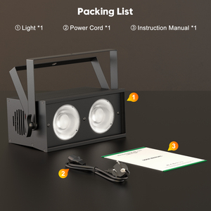 Mini 2 mắt led blinder COB Strobe ánh sáng DMX âm thanh kích hoạt 2x50 Wát mát ấm trắng hiệu ứng khán giả chiếu sáng cho Nhà thờ rạp hát - Product Image 6