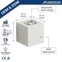 Applique murale LED extérieure en aluminium blanc 3W de style moderne pour couloir