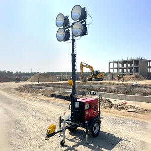เครื่องกำเนิดไฟฟ้า 5M 7M 9M กำลังไฟ 4x1000W เสาไฟเคลื่อนที่แบบยืดหดได้ เสาไฟส่องสว่างกลางแจ้งแบบพกพา - Product Image 2