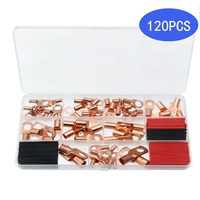 120pcs SC Terminal Fil De Soudage Câble Fin Connecteur Cuivre Nu Batterie Lug SC6-6 SC10-6 SC10-8 SC16-6 SC16-8 SC25-6 SC35-10