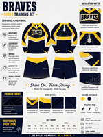 Ventes chaudes, uniformes de cheerleading personnalisés, service de conception gratuit, prix abordable, tenues de cheerleader de qualité supérieure