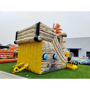 Tobogán Acuático Inflable Comercial Pirata, Tobogán Inflable Gigante para Uso en Seco y Mojado, Precio de Fábrica, Tobogán Inflable con Forma de Barco Pirata en Venta - Product Image 2