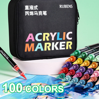 Rotuladores Acrílicos Líquidos Rubens Multicolor, Lavables y Seguros para la Piel, Venta Individual