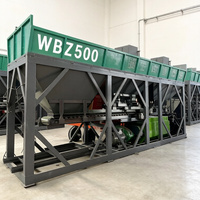 Línea de Producción de Mezcla de Suelo Estabilizado WBZ500 de 500 T/h, Accionada por Motor Eléctrico, Tolva de 4x8m, Certificación CE ISO para Carreteras Nacionales