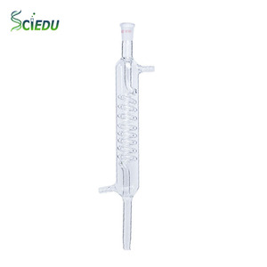 Condenseur en spirale en verre <span class=keywords><strong>de</strong></span> laboratoire SCIEDU AACH067, grande capacité <span class=keywords><strong>de</strong></span> refroidissement, interface standard 14/23 19/26, OEM - Product Image 1