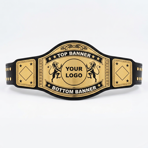 Ceinture de championnat personnalisée avec logo, ceinture de lutte en cuir véritable de qualité supérieure, fabrication directe d'usine - Product Image 1
