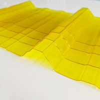 Tôle ondulée en PC durable, prix direct usine, taille personnalisée pour toiture industrielle