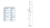 Amortisseur linéaire pour capot de voiture, accessoire extérieur automobile, tige de support hydraulique, amortisseur à fermeture douce et silencieuse