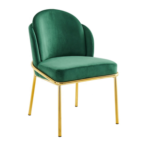 Mobilier de salon personnalisé Chaises de salle à manger de salon de loisirs Chaise de salle à manger rembourrée en velours Sillas - Product Image 2