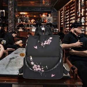 Sac à dos pliable unisexe pas cher moderne géométrique résistant avec cordon pour la plage, les voyages et l'utilisation avec un ordinateur portable - Product Image 2